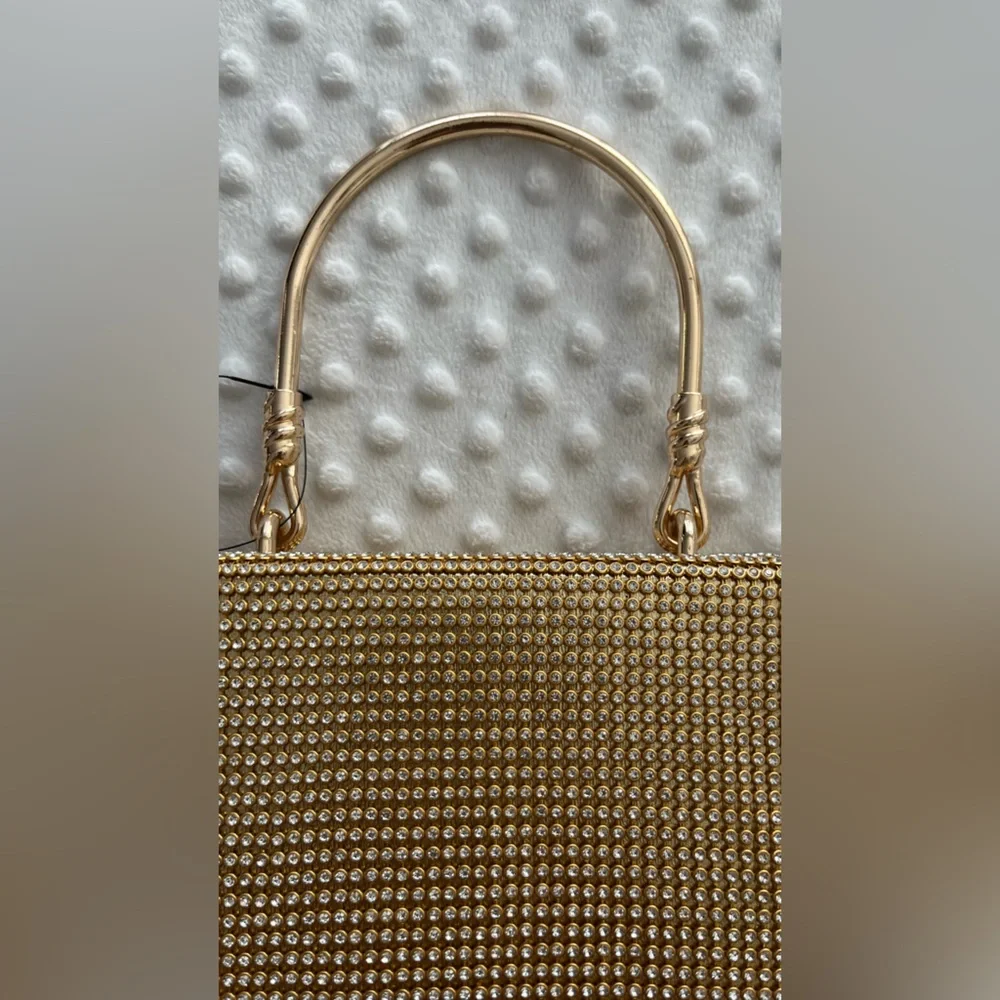 BADGLEY MISCHKA Gold Bejeweled Evening Bag 💛💎✨ - Picture 3 of 12